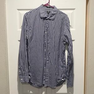 J Crew Blue Checkered Button Down Ludlow